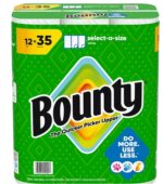 BOUNTY ROLL TOWELS 12=35 select a size